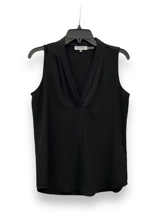 Black Blouse Sleeveless Calvin Klein, Size Xs