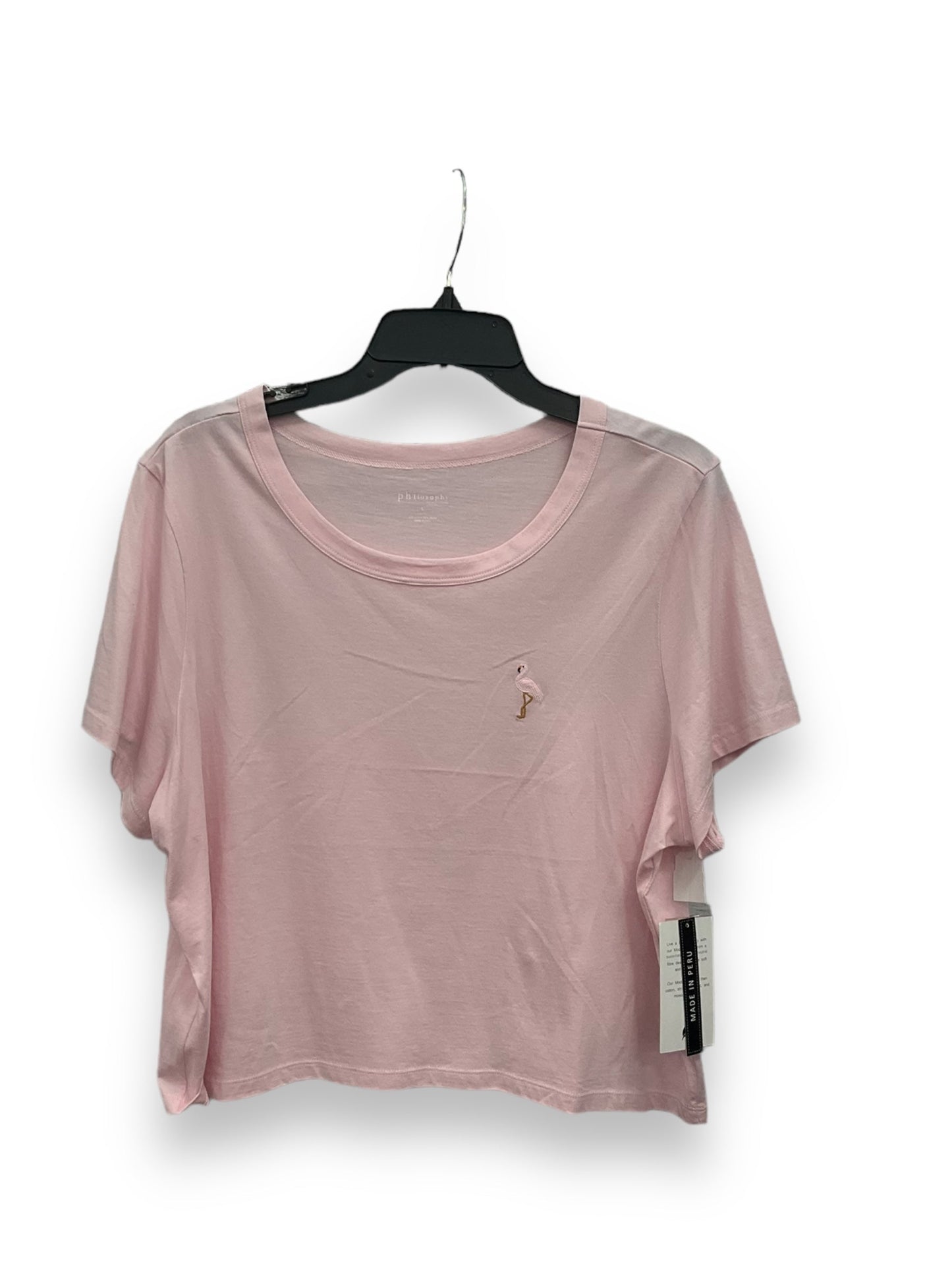 Top Short Sleeve Basic By Philosophy In Pink, Size: L