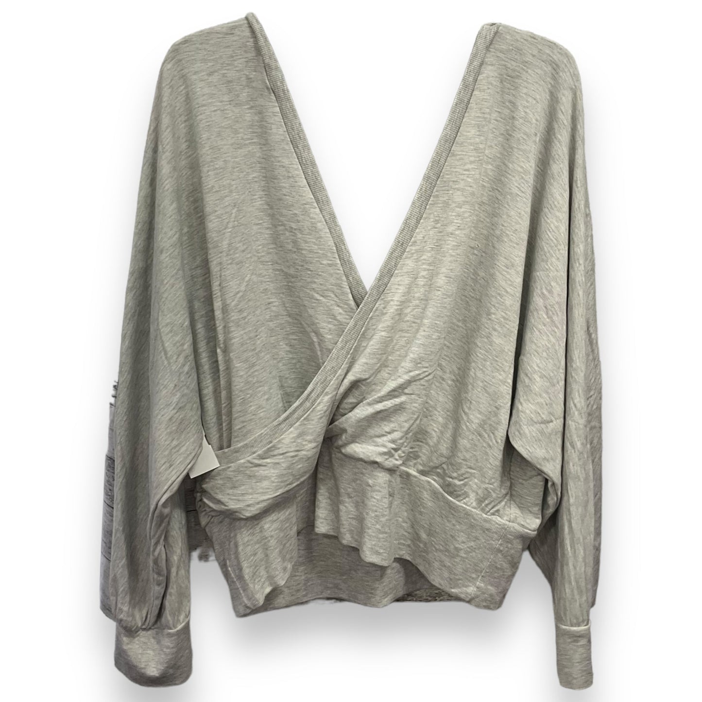 Top Long Sleeve By Express In Grey, Size: Xl