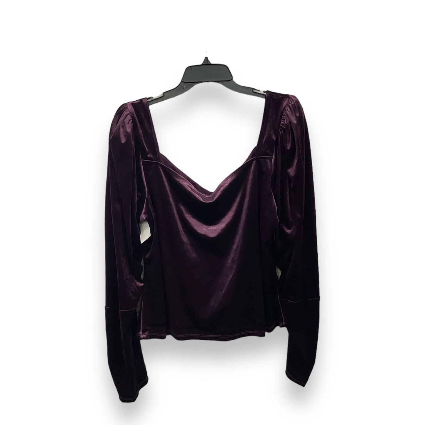 Top Long Sleeve By Express In Purple, Size: Xl