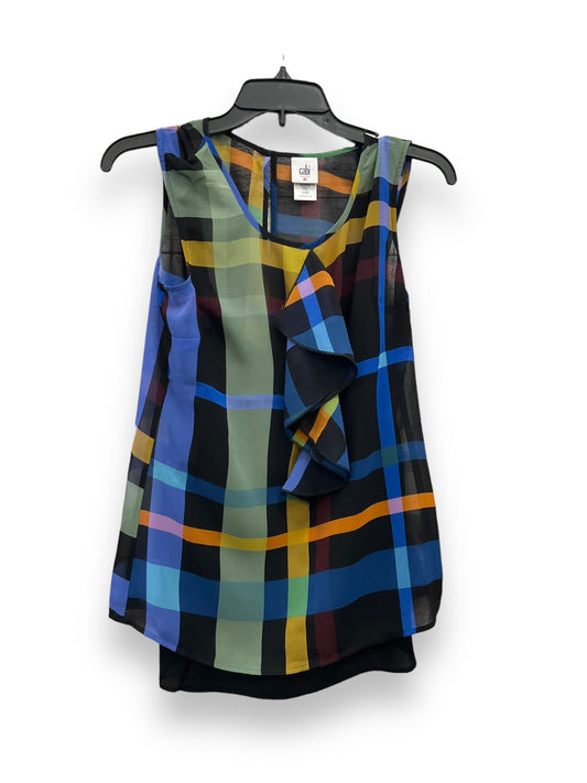 Blouse Sleeveless By Cabi In Multi-colored, Size: Xs