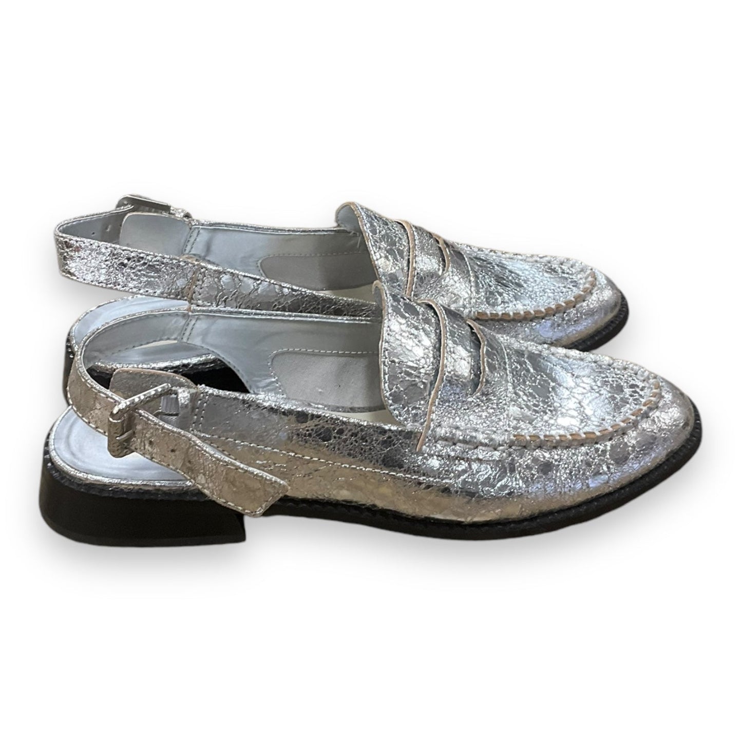 Shoes Flats By Dolce Vita In Silver, Size: 9