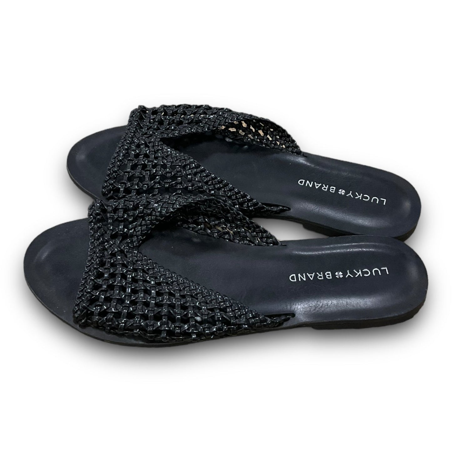 Sandals Flats By Lucky Brand In Black, Size: 9