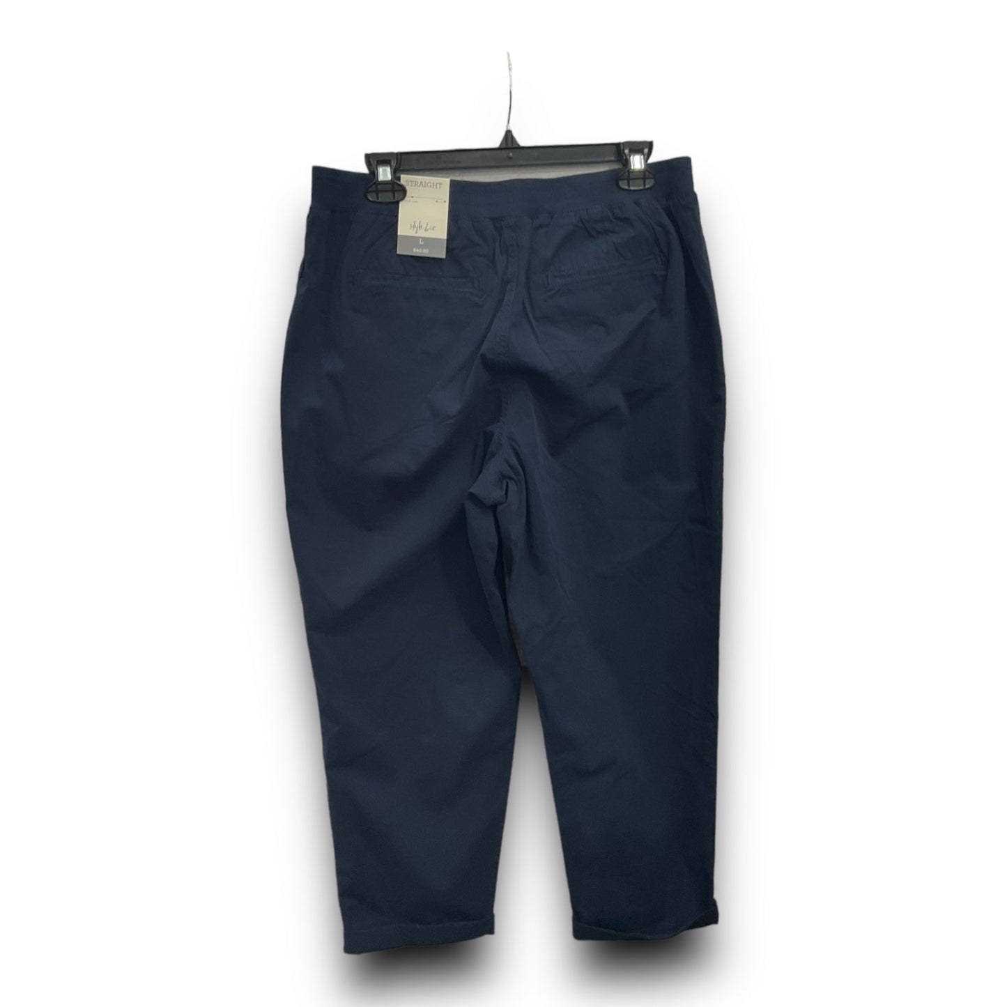 Capris By Style And Company In Navy, Size: L