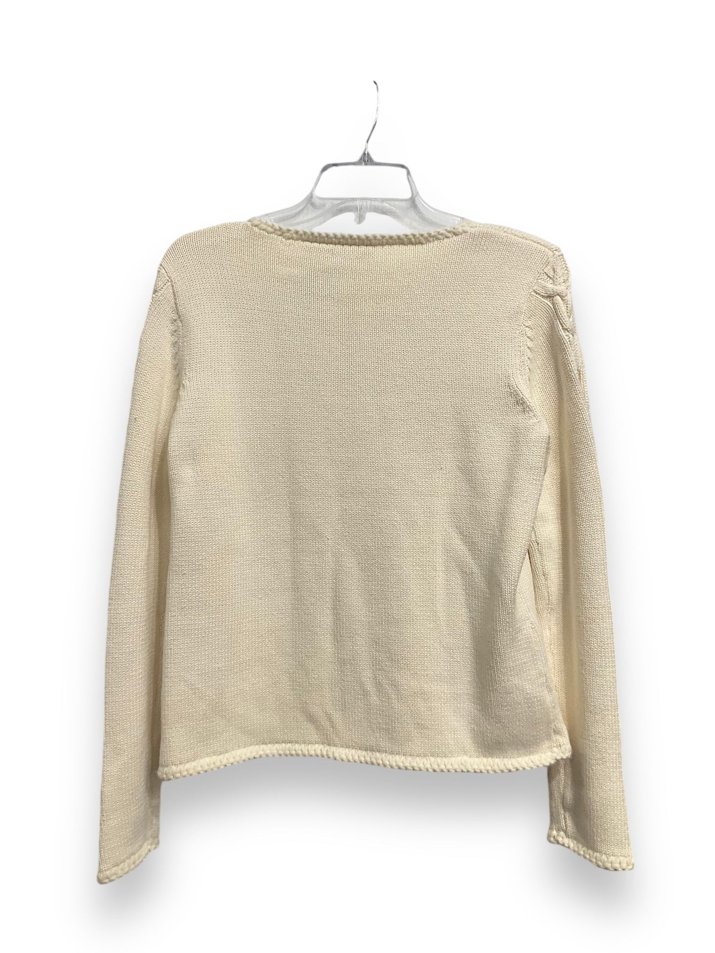 Sweater By Liz Claiborne In Cream, Size: S