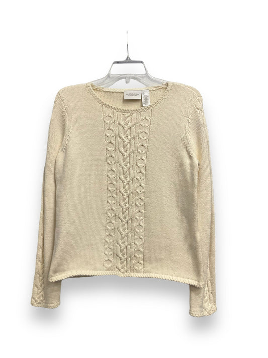 Sweater By Liz Claiborne In Cream, Size: S