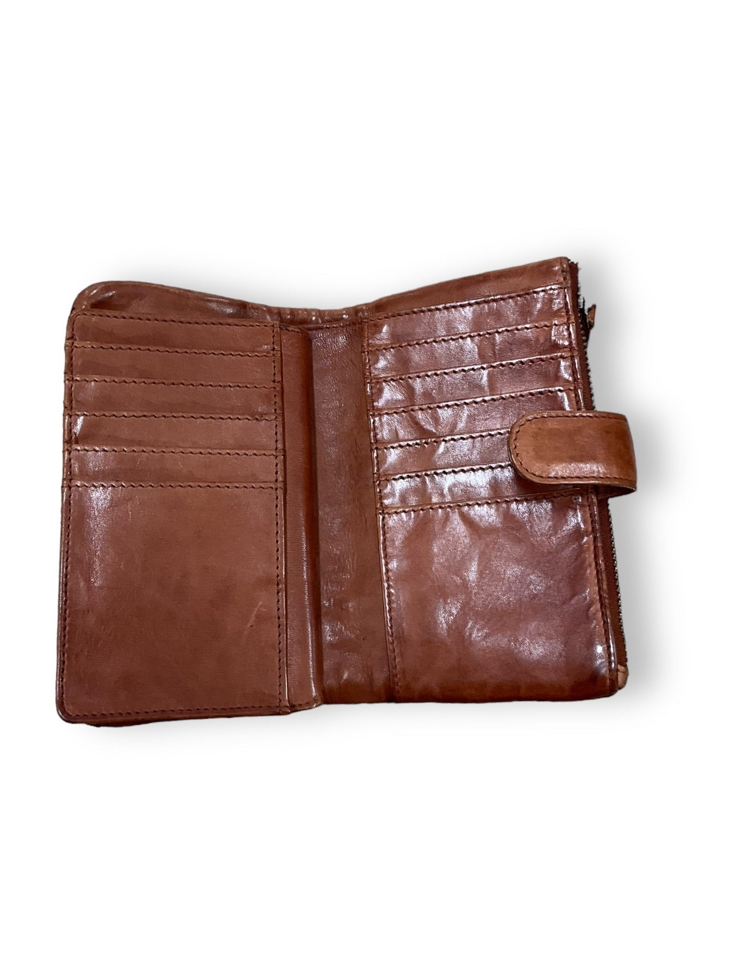 Wallet Leather By Cma, Size: Medium