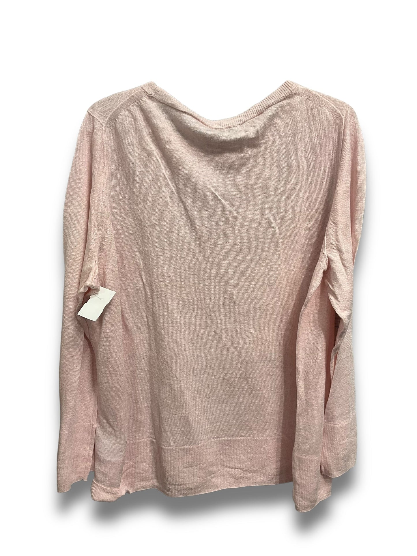 Top Long Sleeve By J. Crew In Pink, Size: L