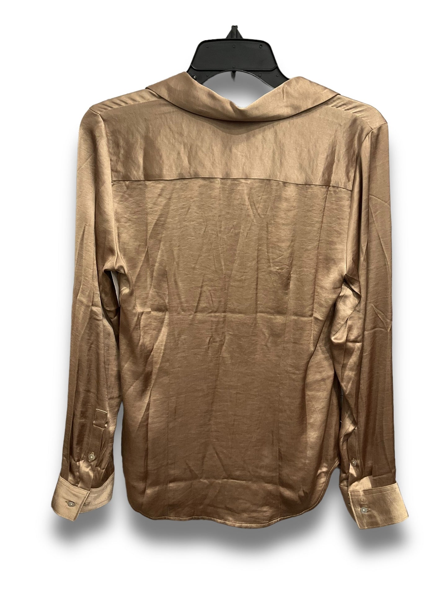 Blouse Long Sleeve By Madewell In Gold, Size: Xs