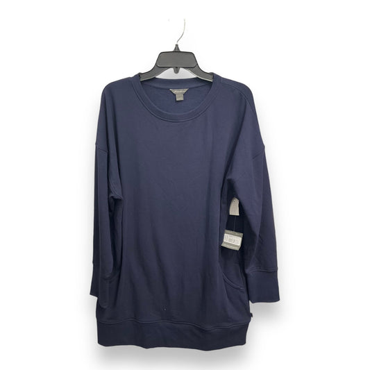 Sweatshirt Crewneck By Eddie Bauer In Navy, Size: L