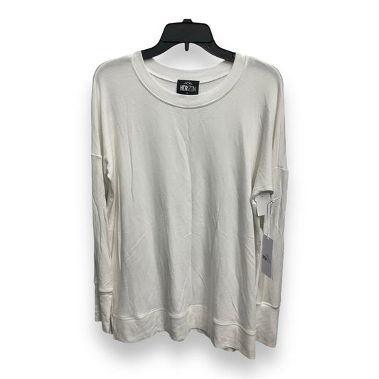 Top Long Sleeve By Cmc In White, Size: Xl