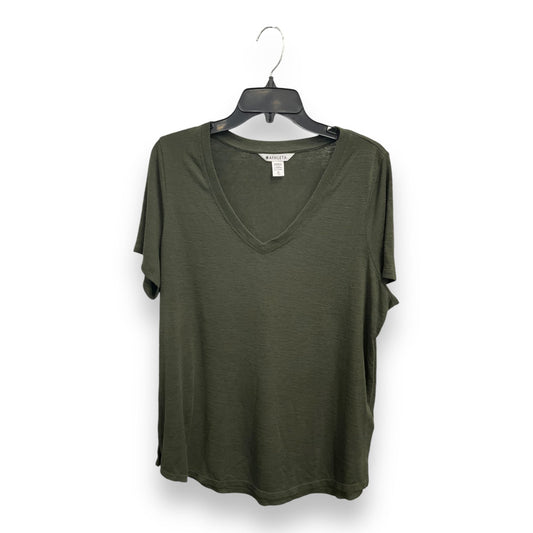 Top Short Sleeve By Athleta In Green, Size: Xl