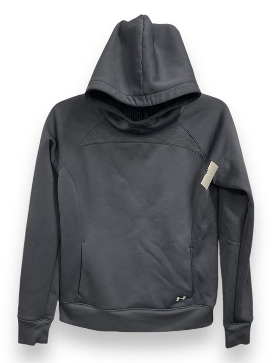 Athletic Sweatshirt Hoodie By Under Armour In Grey, Size: S