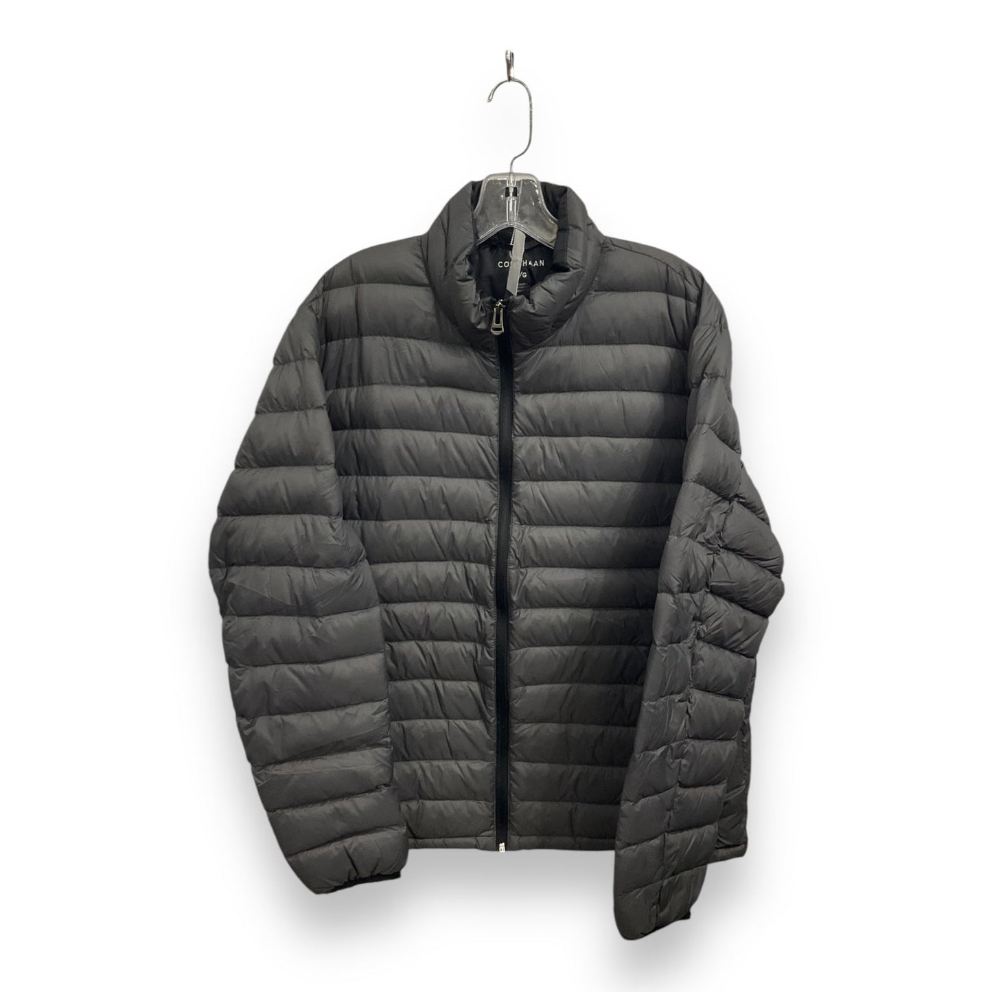 Jacket Puffer & Quilted By Cole-haan In Grey, Size: L