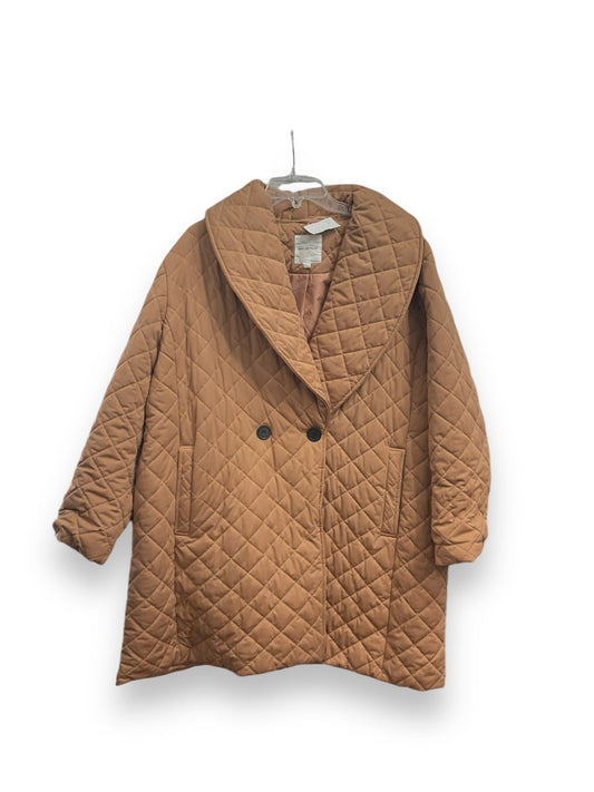 Jacket Puffer & Quilted By Avec Les Filles In Brown, Size: 2x