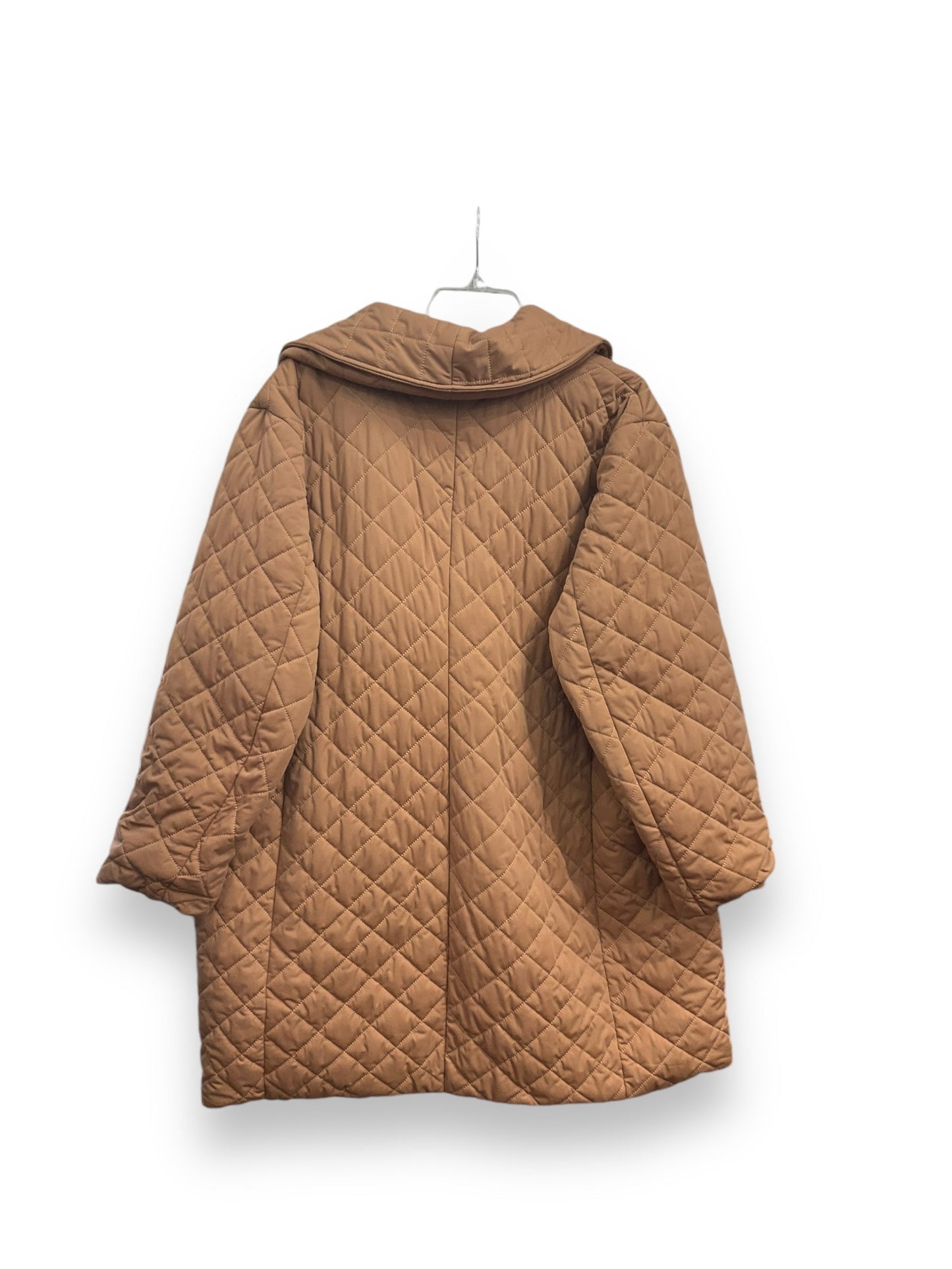 Jacket Puffer & Quilted By Avec Les Filles In Brown, Size: 2x