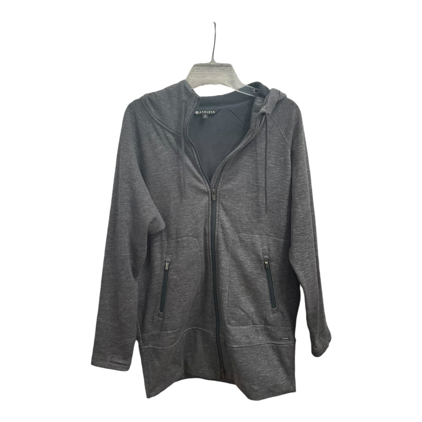 Athletic Jacket By Athleta In Grey, Size: S