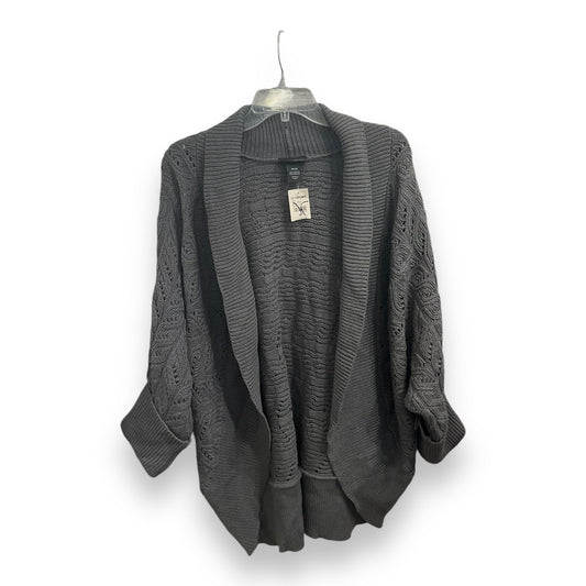 Cardigan By Lane Bryant In Grey, Size: 1x