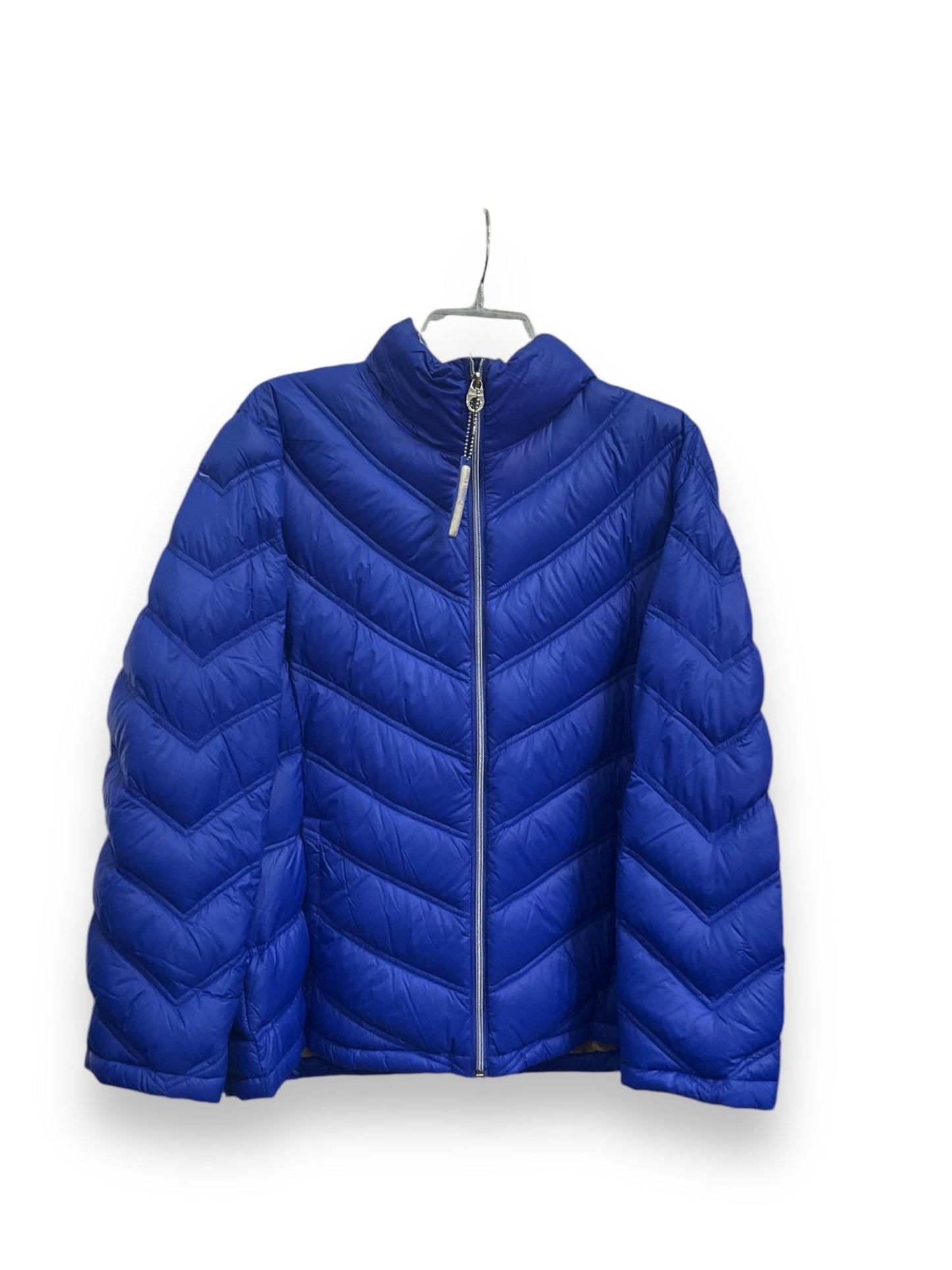 Jacket Puffer & Quilted By Calvin Klein In Blue, Size: Xl