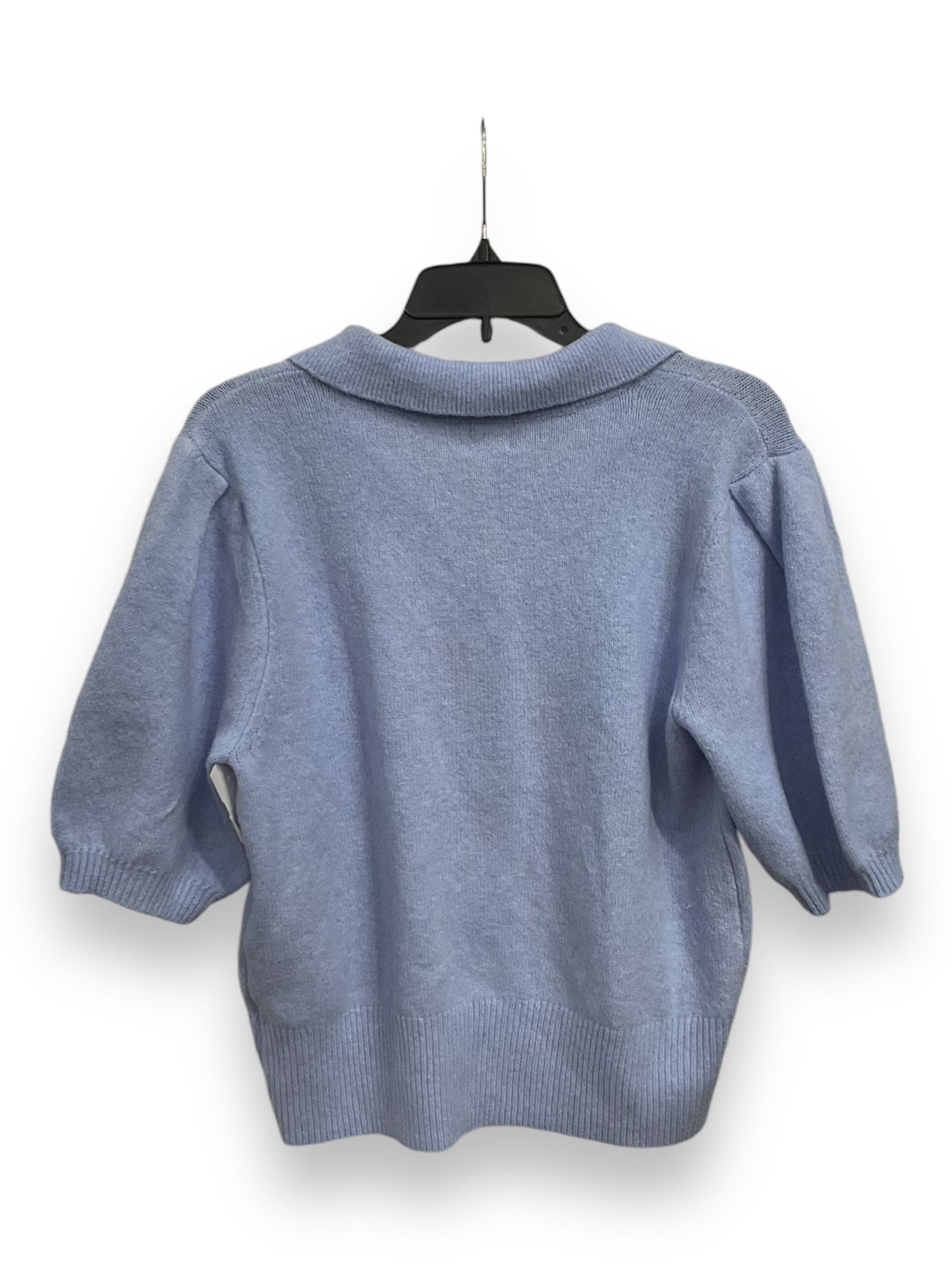 Sweater Short Sleeve By A New Day In Blue, Size: M