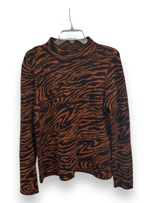 Sweater By Ann Taylor In Animal Print, Size: M