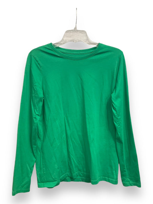 Top Long Sleeve By Lands End In Green, Size: S