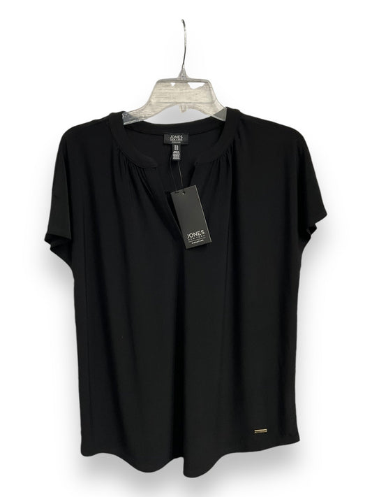 Top Short Sleeve By Jones New York In Black, Size: M