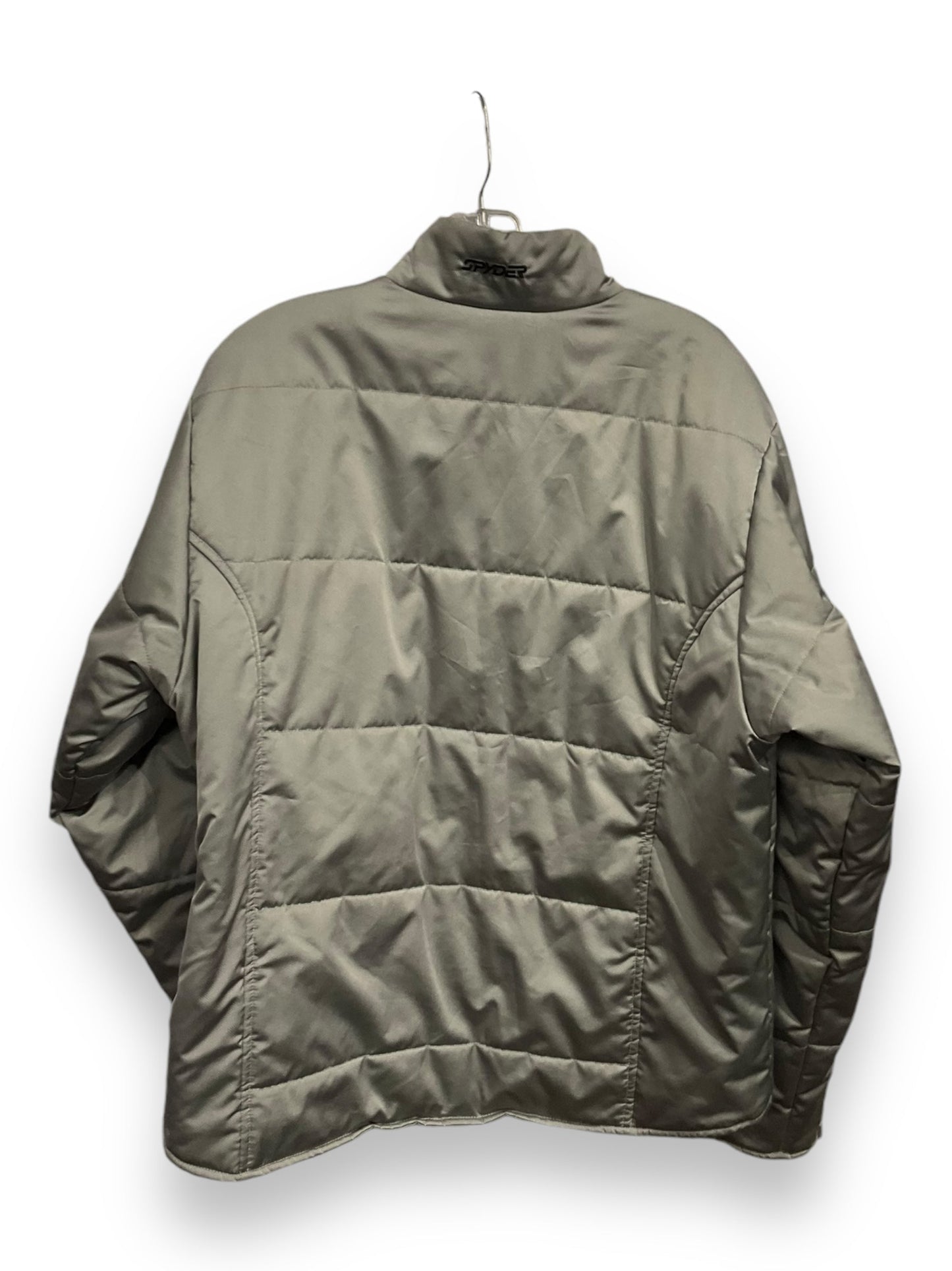 Jacket Puffer & Quilted By Spyder In Grey, Size: L