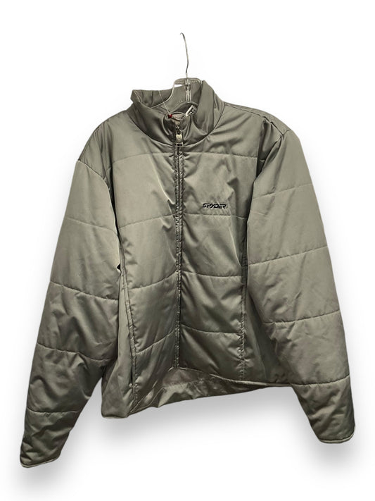 Jacket Puffer & Quilted By Spyder In Grey, Size: L