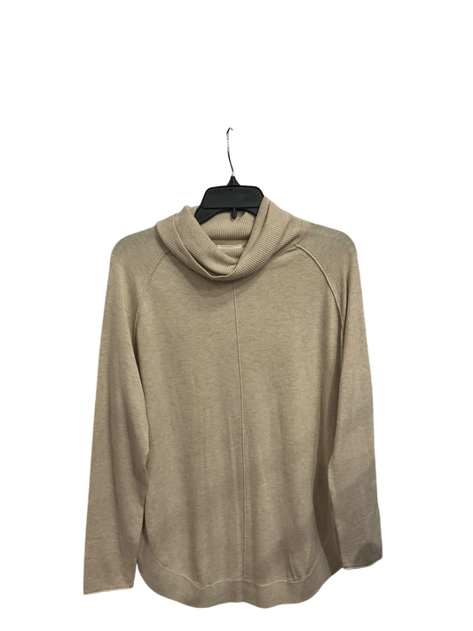 Top Long Sleeve By Caslon In Beige, Size: M