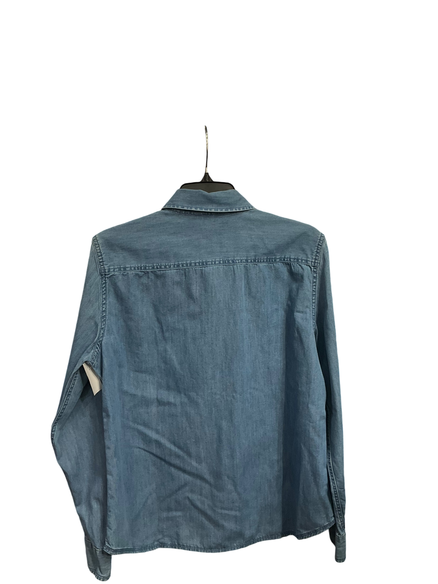 Top Long Sleeve By Banana Republic In Blue, Size: L