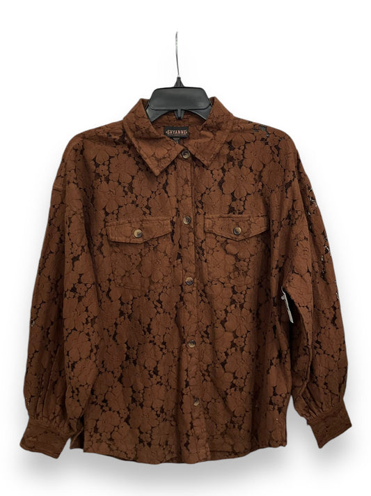 Jacket Shirt By Cmc In Brown, Size: Xs