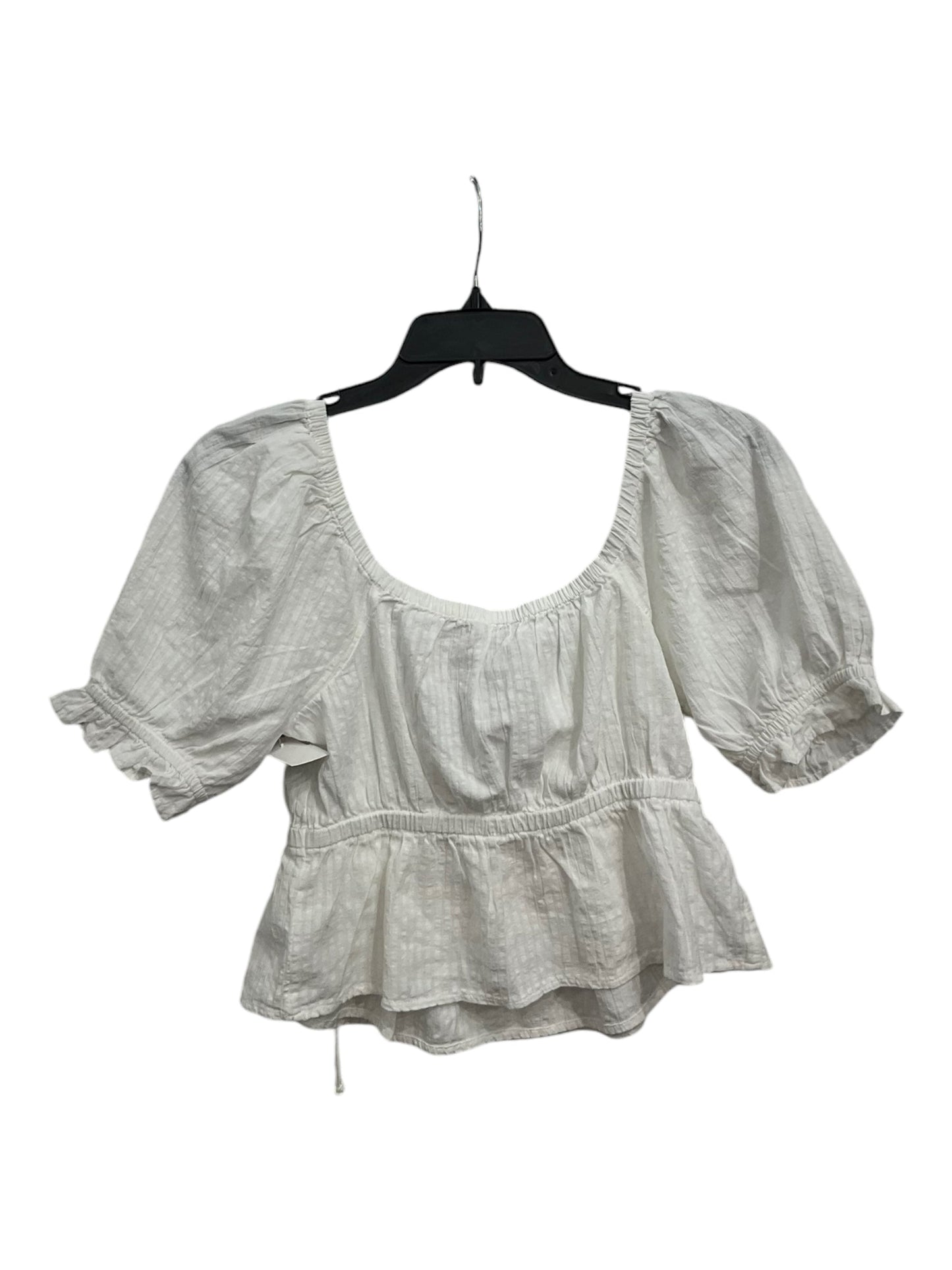 Top Short Sleeve By American Eagle In White, Size: S