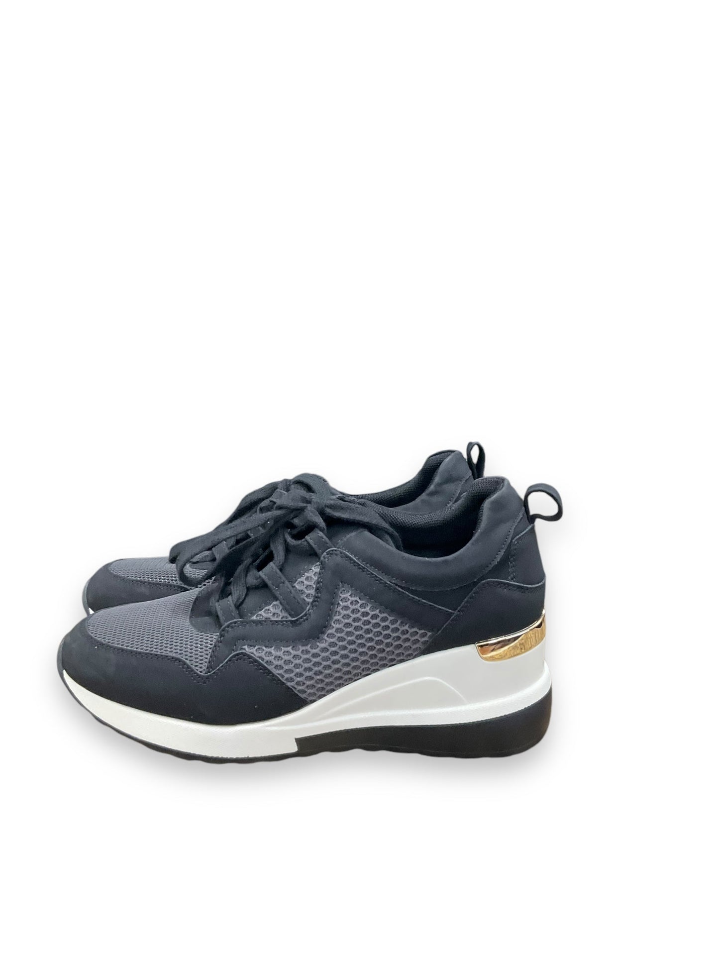 Shoes Athletic By Mix No 6 In Black & Cream, Size: 6.5