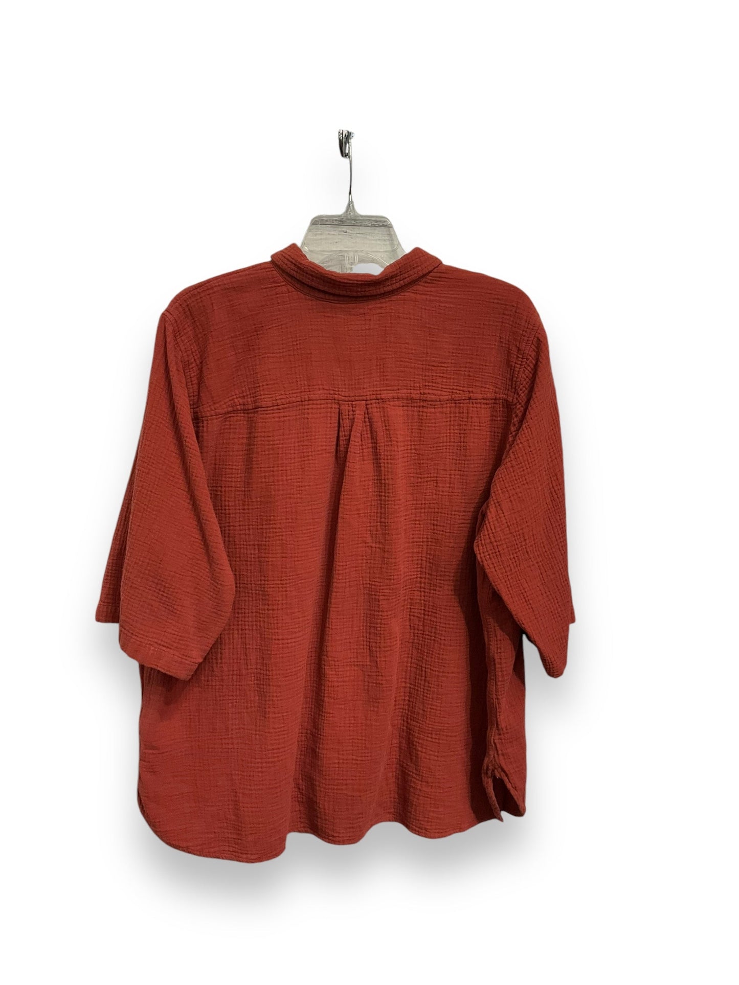 Top Short Sleeve By J. Crew In Red, Size: 2x