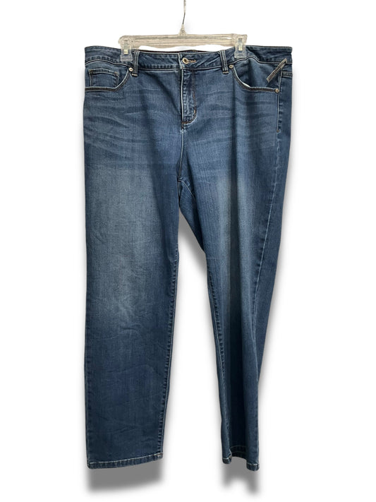 Jeans Straight By Liz Claiborne In Blue, Size: 16