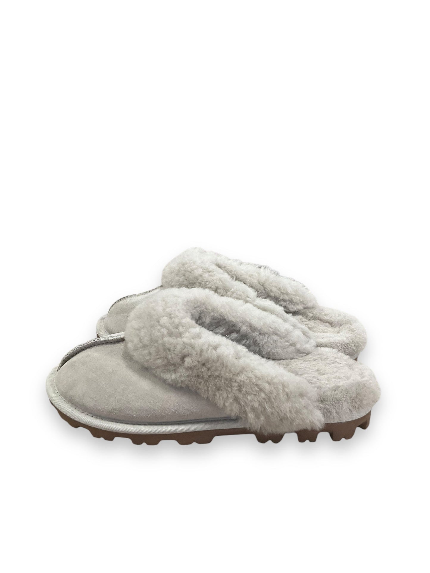 Slippers By Clothes Mentor In Grey