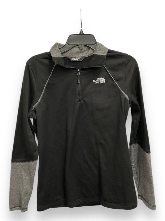 Athletic Top Long Sleeve Collar By The North Face In Black, Size: M