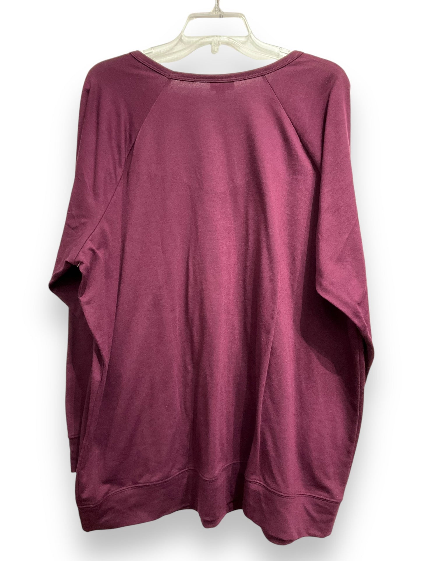 Top Long Sleeve By Torrid In Purple, Size: 3x