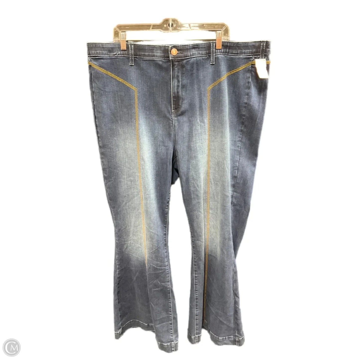 Jeans Flared By Torrid In Blue Denim, Size: 24