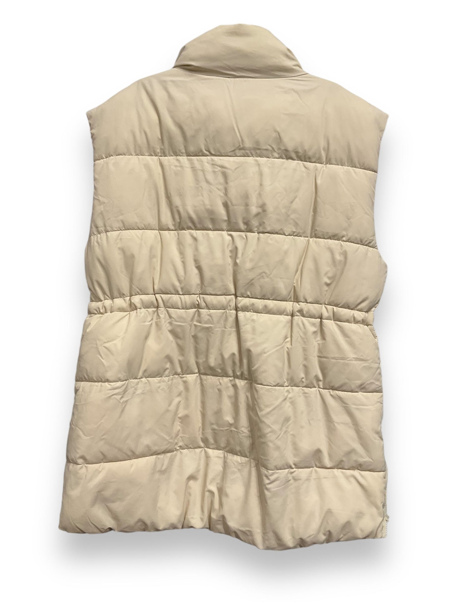 Vest Puffer & Quilted By Topshop In Cream, Size: L