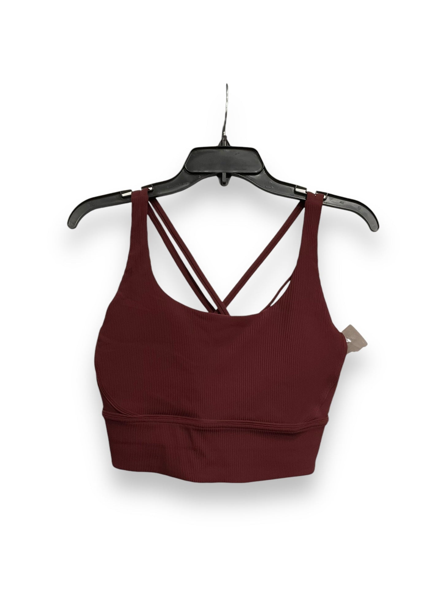 Athletic Bra By Lululemon In Maroon, Size: 12