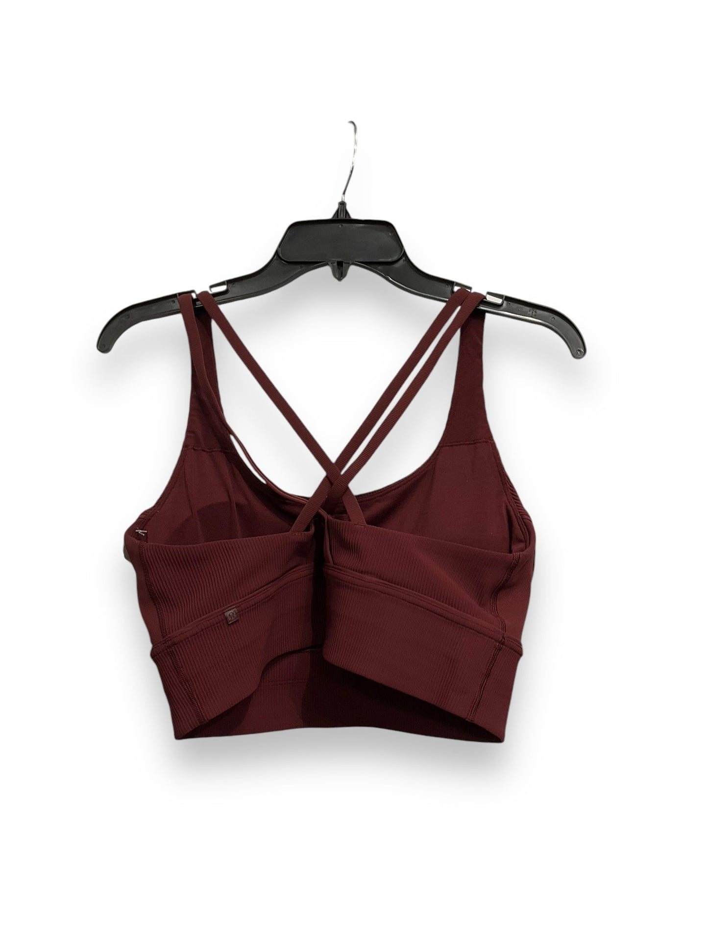 Athletic Bra By Lululemon In Maroon, Size: 12