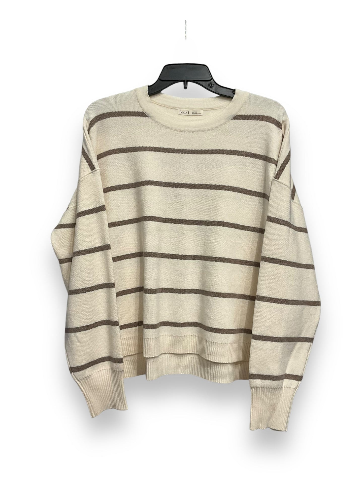 Sweater By Clothes Mentor In Striped Pattern, Size: M