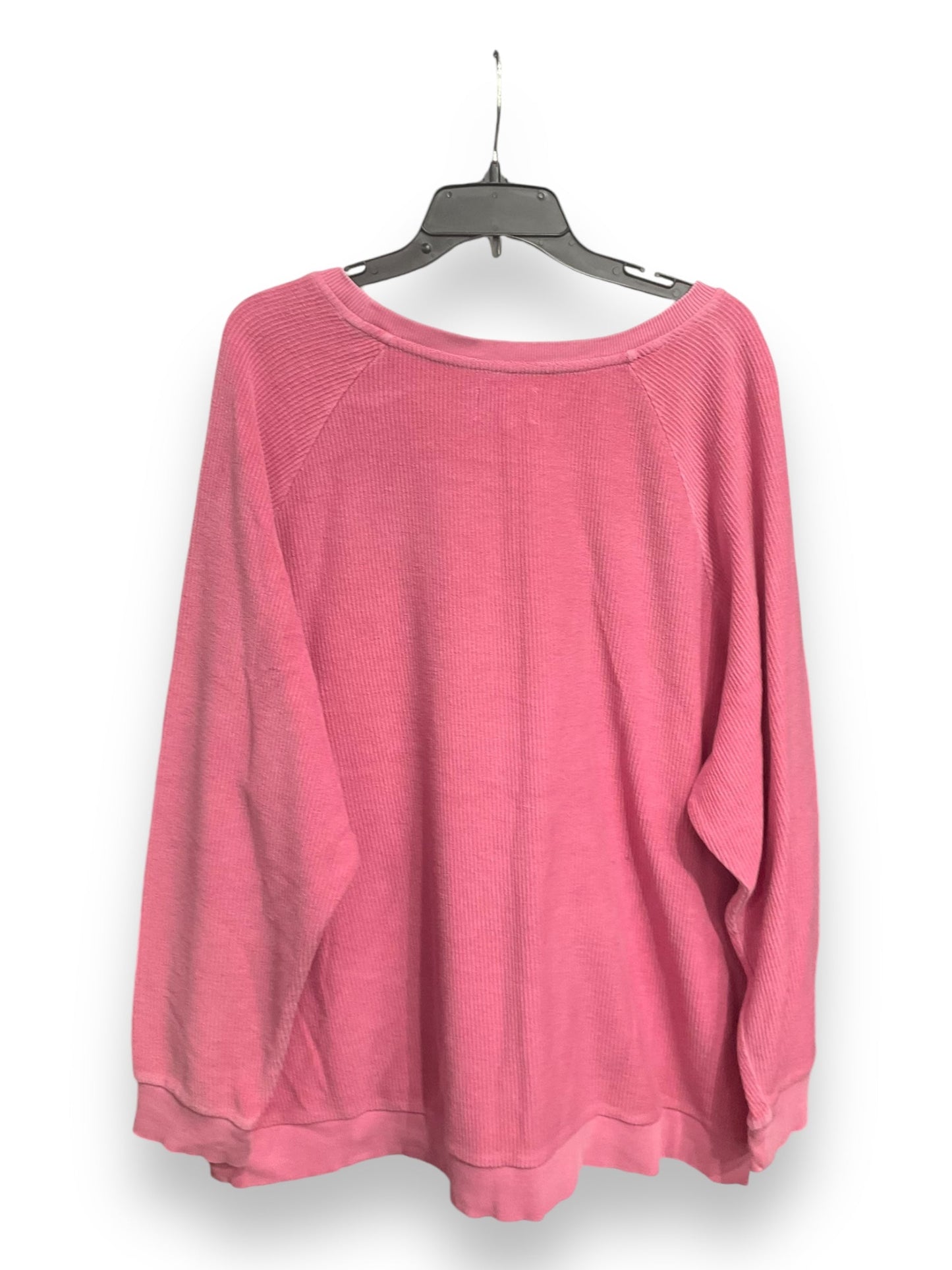 Sweatshirt Crewneck By Thread And Supply In Pink, Size: 2x