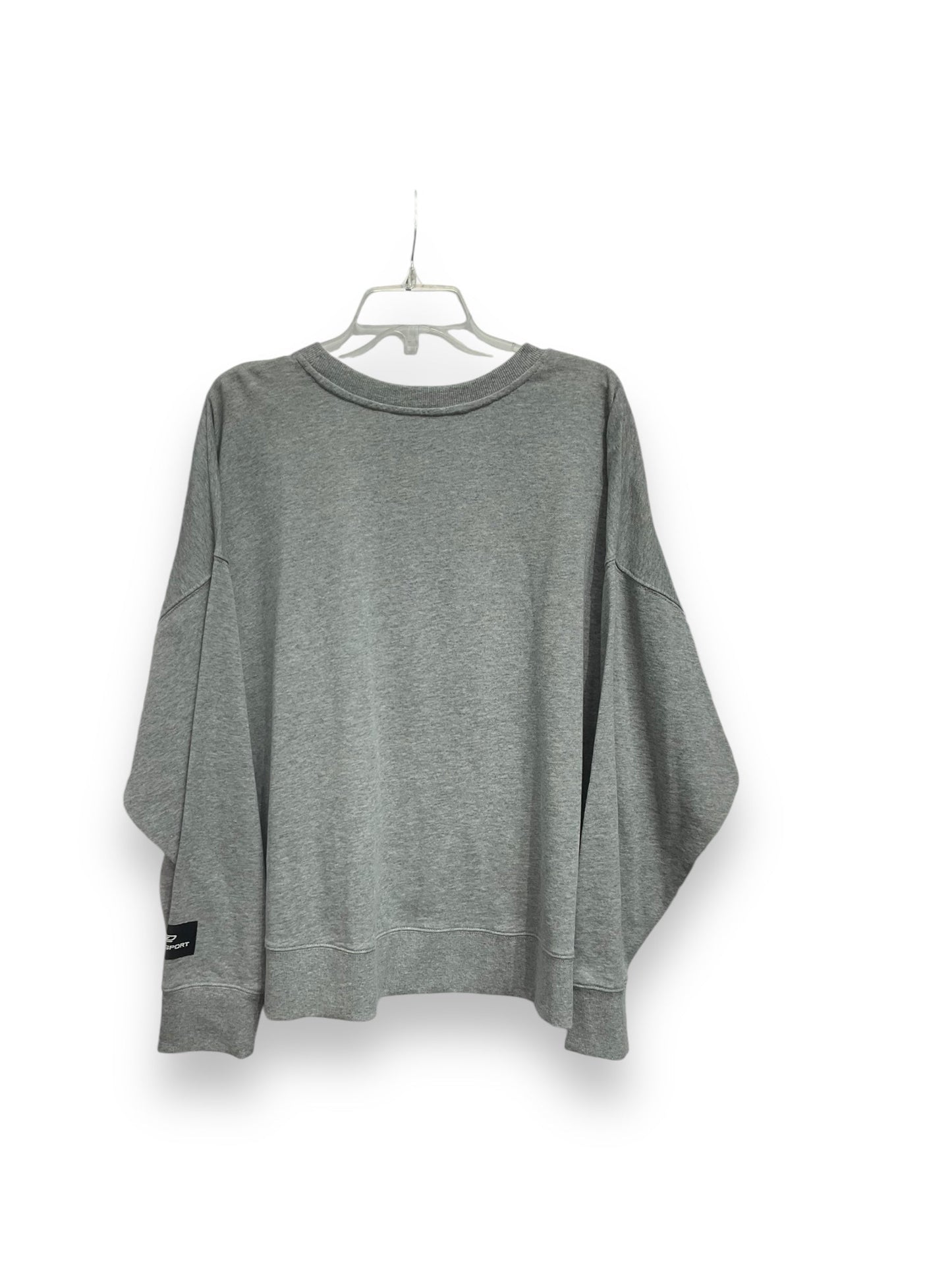 Sweatshirt Crewneck By Dkny In Grey, Size: 3x