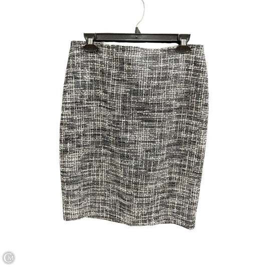 Skirt Mini & Short By Ann Taylor In White Black, Size: 6
