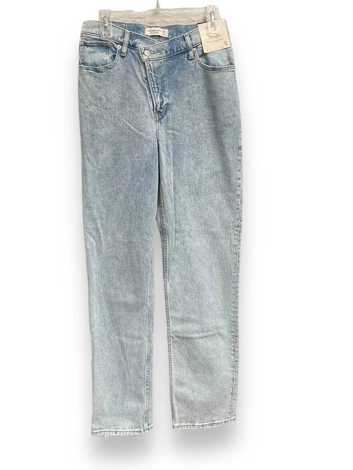 Jeans Straight By Abercrombie And Fitch In Blue, Size: 8