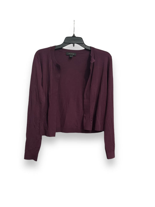 Cardigan By Ann Taylor In Purple, Size: S