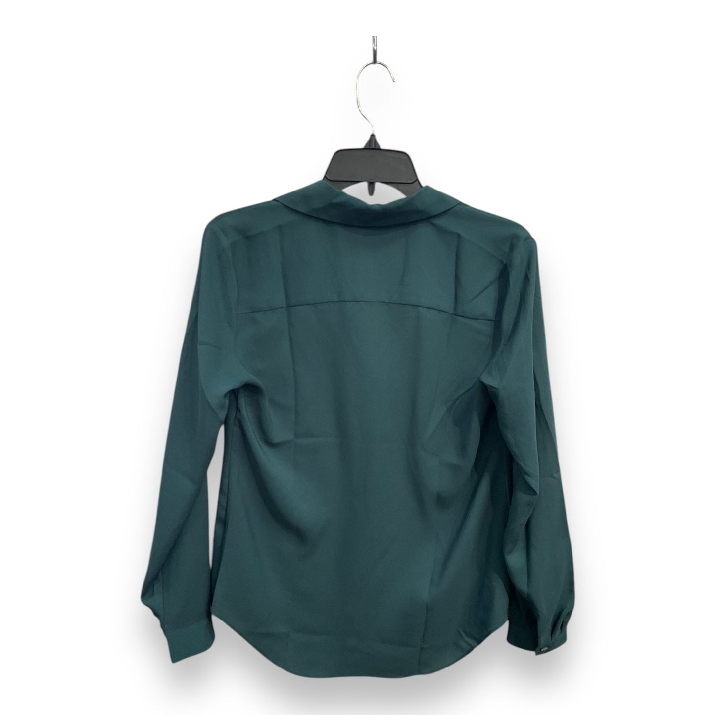 Blouse Long Sleeve By Ann Taylor In Green, Size: S